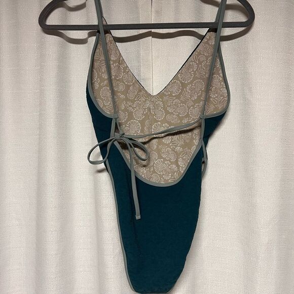 Free People Free-Est Amber One Piece Swimsuit in Deep Teal - Picture 12 of 14